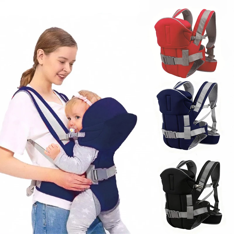 

Baby Carrier Thicken 2-IN-1 Front-Hold Back Newborn Carrier Comfortable and Soft Cotton Infant Backpacks Shoulder Strap