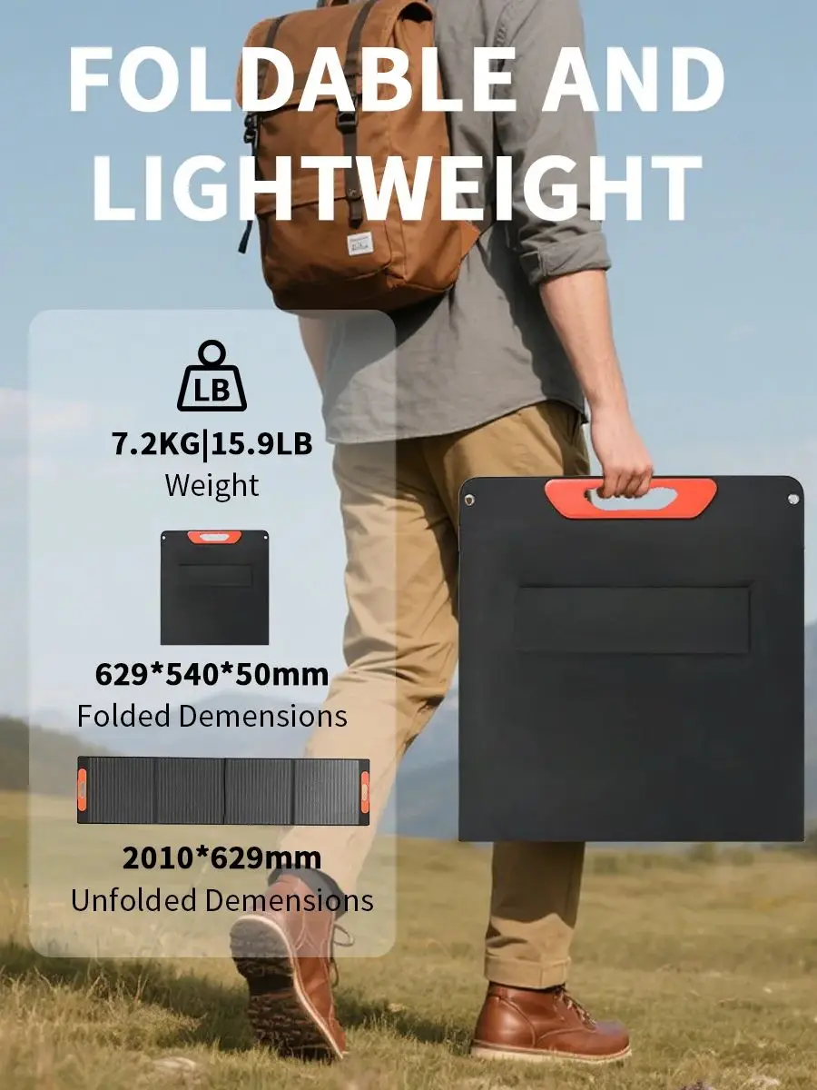 Flexibles 200-W-Solarpanel, 210 W, monokristallines Silizium, wasserdichtes IP68-Solarpanel für Zuhause, Bauernhof, Boot, Camping