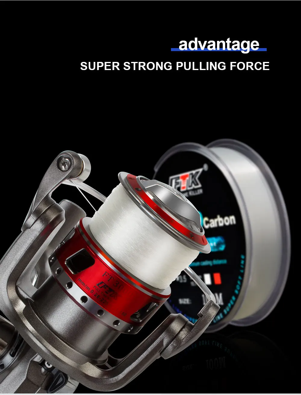 FTK 100m 4.13-34.32LB Fluorocarbon-Angelschnur 0.14mm-0.5mm Rosa Kohlefaser-Fliegenschnur Superweiche Schnur Pesca – Detail 6