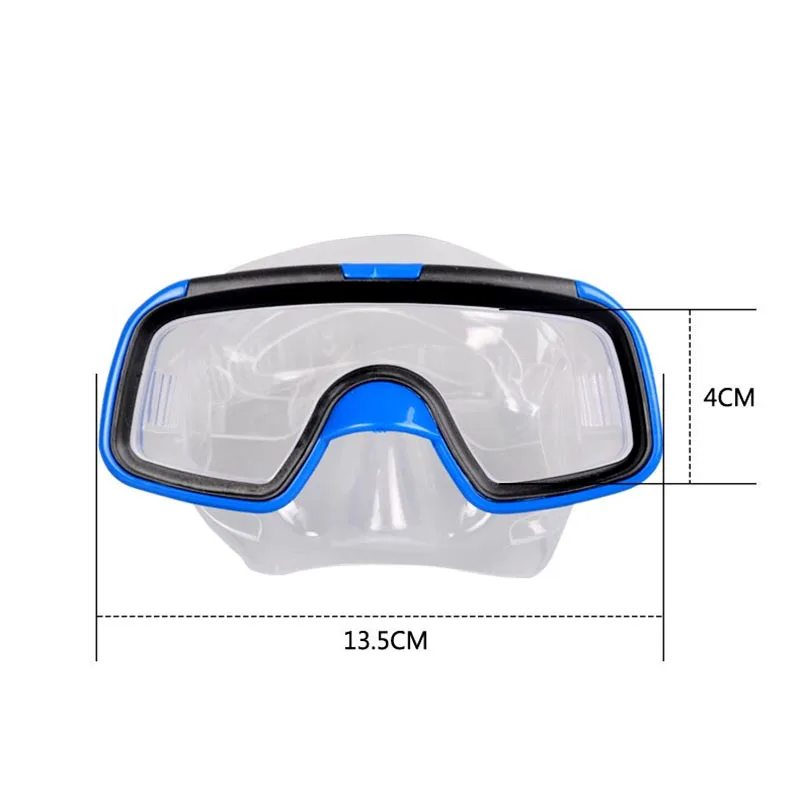 Children Underwater Snorkeling Set Scuba Snorkeling Mask Swimming Goggles Glasses Diving Mask Tube Set Kids Diving Fins Unisex