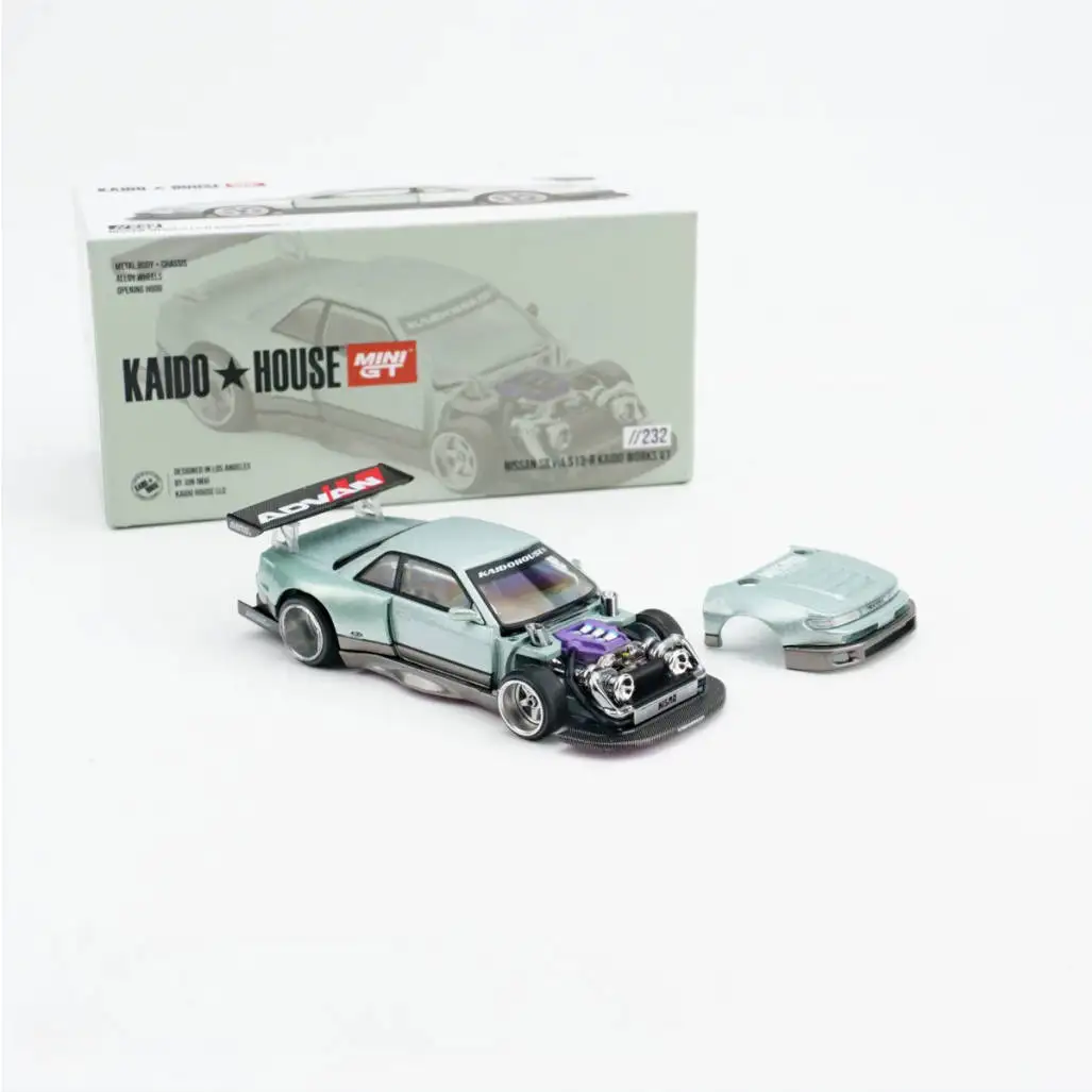 Kaido House x MINI GT 1:64 Nissan Silvia S13-R V1 Light Green