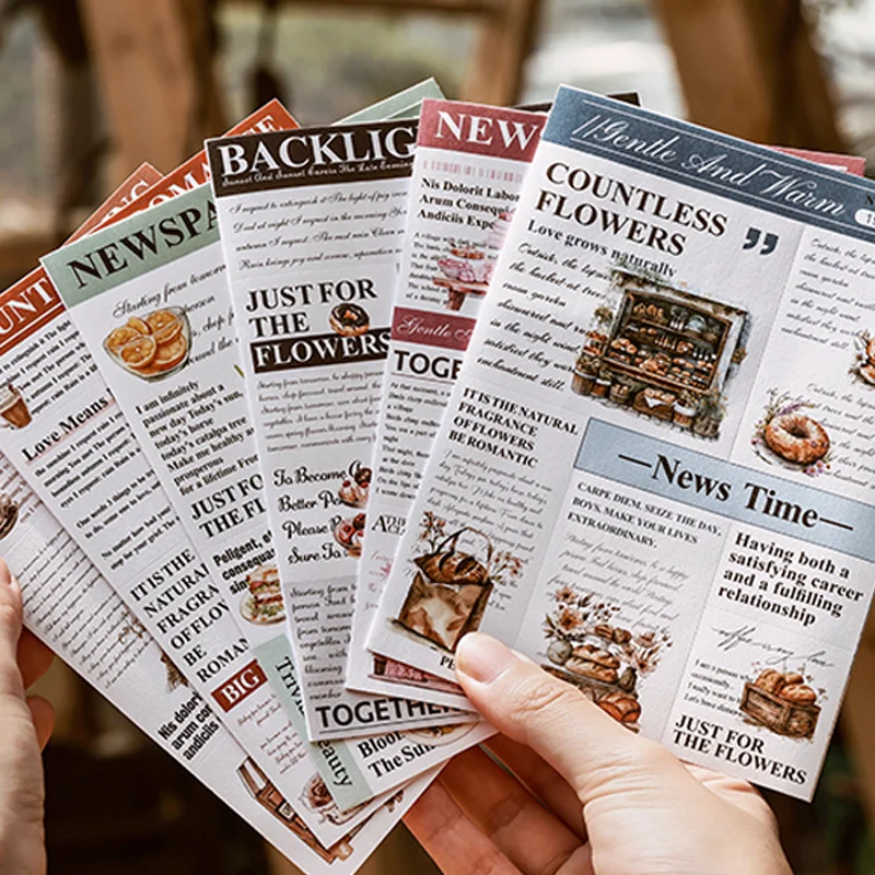 

Mr Paper Food Theme Tri-fold Журнал Материал Стикеры Вкусные наклейки на ежедневную серию DIY Справочник Журнал 6 шт.