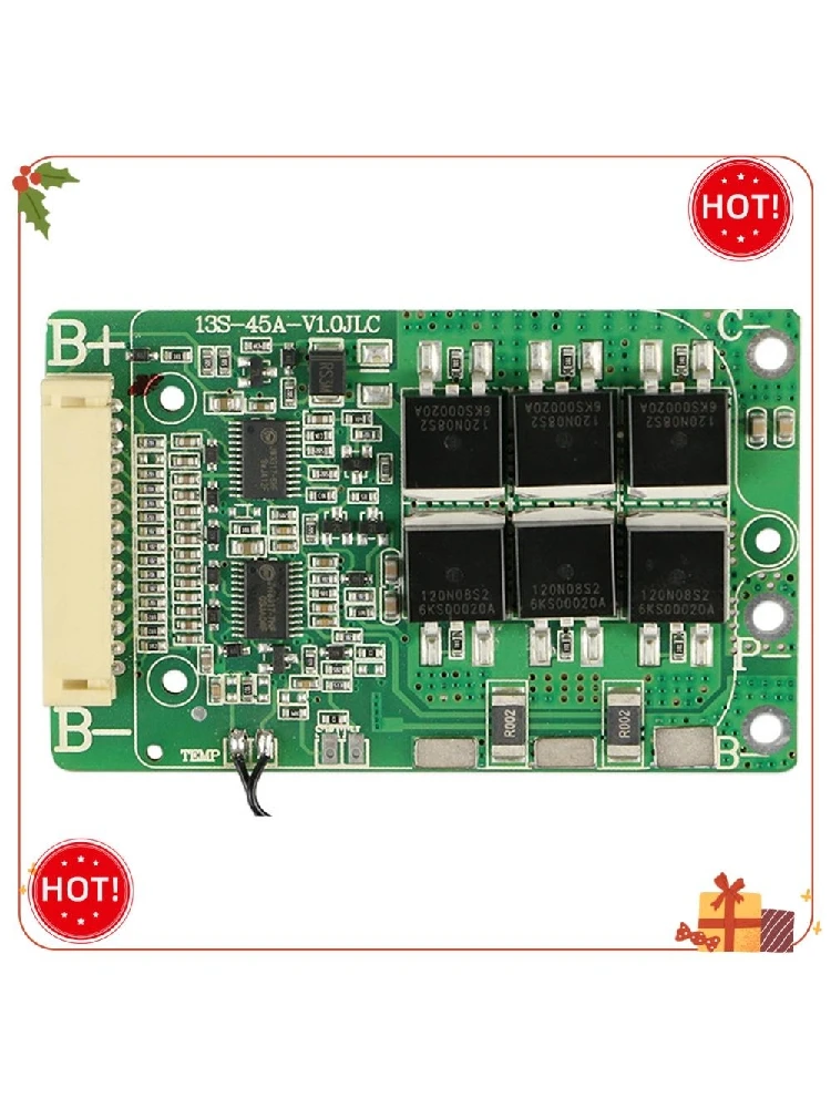 AliExpress ABLE-Lithium Battery Balanced BMS 13S 48V 15A 20A 30A 18650 Packs Charging PCB PCM For E-Bike/Power Bank Solar Energy