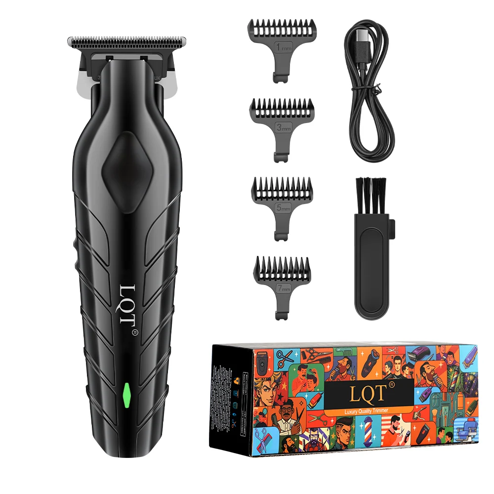 LQT Elektrischer Haarschneider für Männer und Frauen, wiederaufladbarer Barber-Clipper, USB-C kabellose Bart- und Haarschneidemaschine, Geschenk – Detail 3