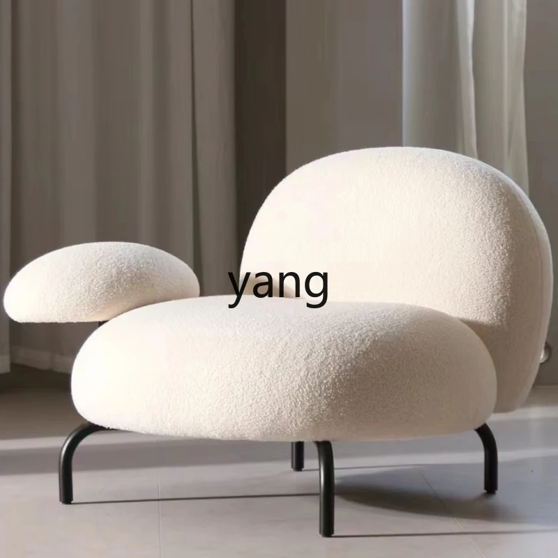 

Yhl Puff Plush Style Leisure Couch Imitation Lazy Dehaired Angora Hotel Living Room Bedroom Balcony