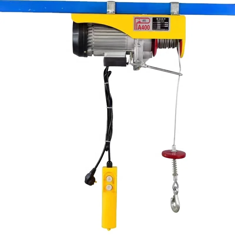 Mini Electric  Crane Hoist Home Red Motor Training Power Sales Pendent Color Support Wire Method Origin Type Online Rope