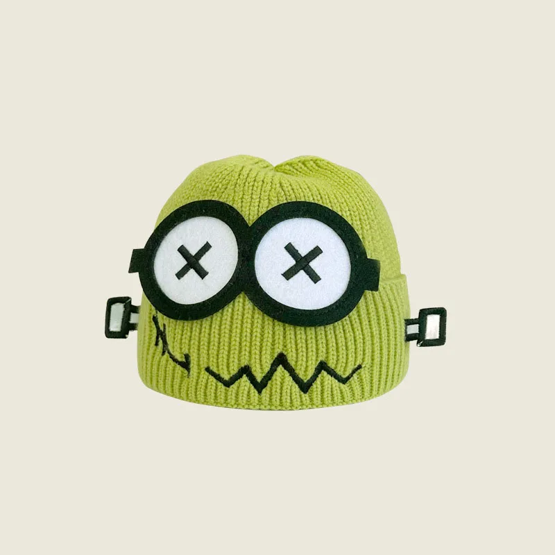 Cute Cartoon Funny Ladies' Hat Sweet Plush Cap Winter Warm Outdoor Pullover Hats Fashion Knitted Aps