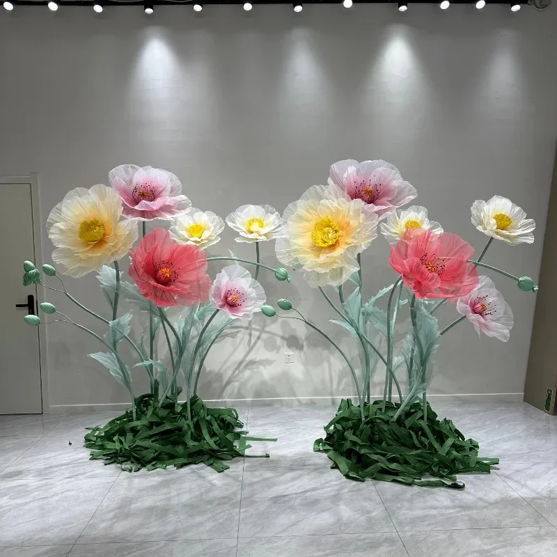 V981 The new design poppy combination unique base collocation has a new look for wedding party event decoration