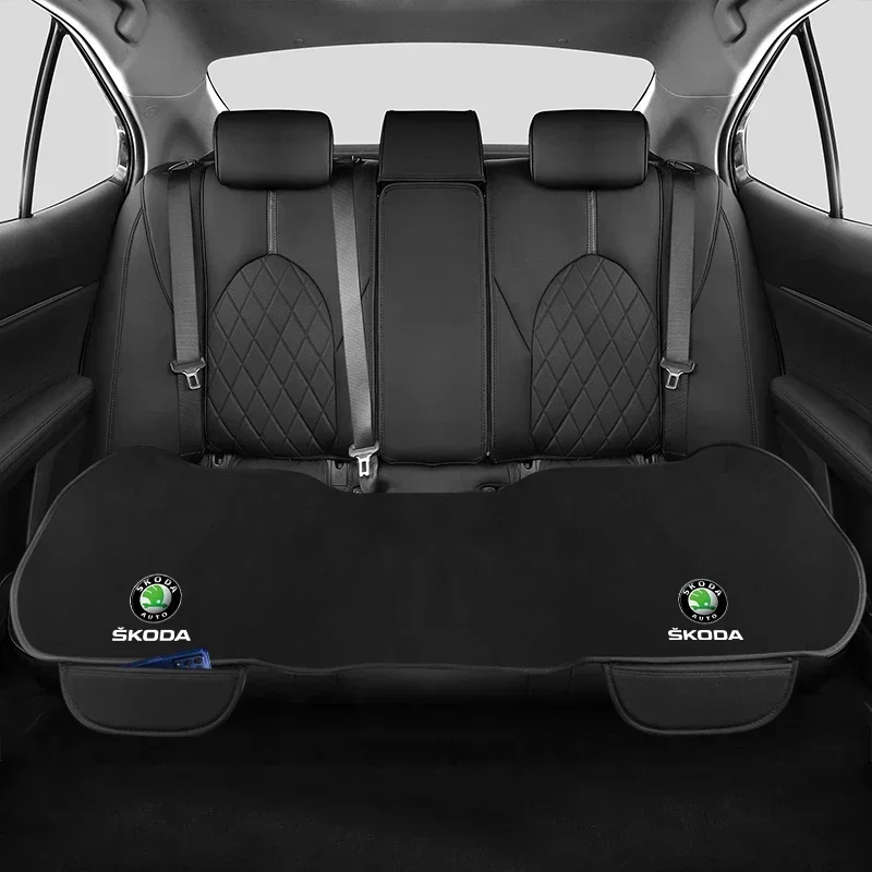 Car Seat Cover With Storage Bag Seat Front And Rear Breathable Cushion Cover For Skoda Octavia SUPERB RAPID KAROQ FABIA YETI - view 3