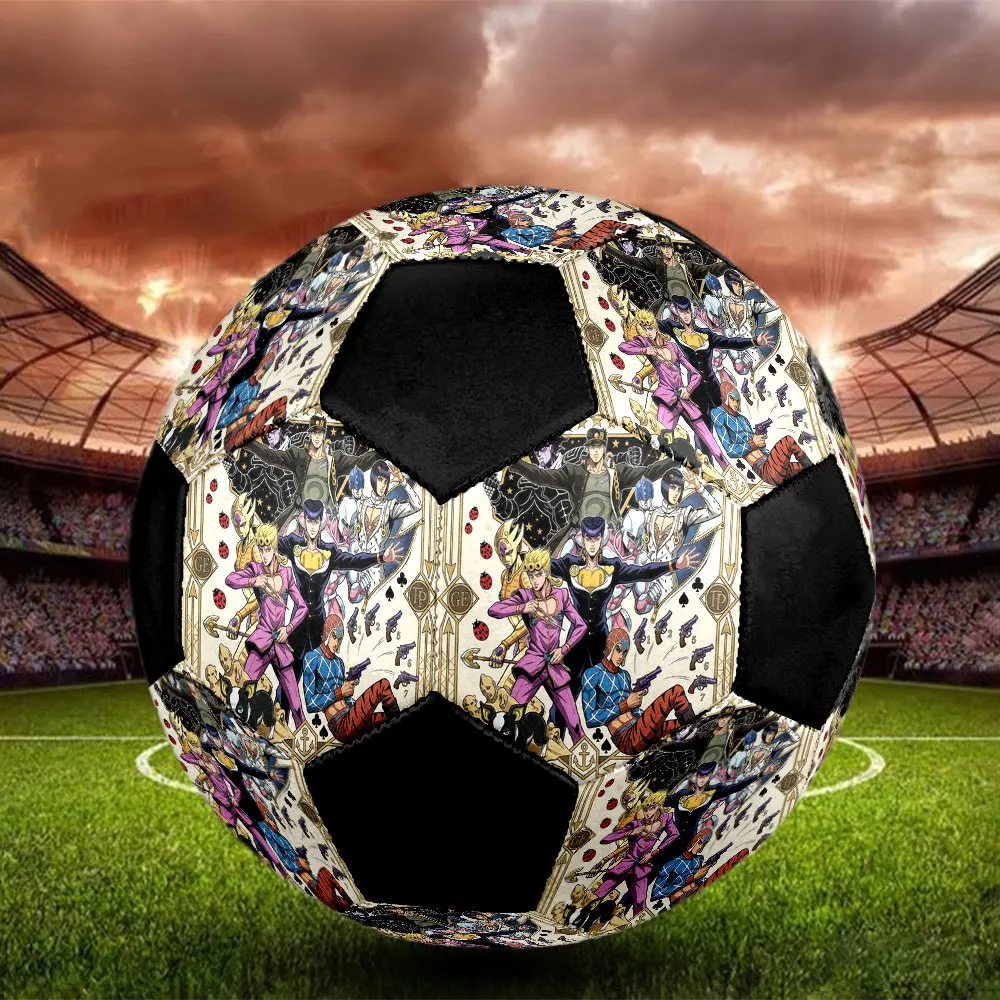 1PC JoJos Bizarre Adventure Soccer Ball Football Size 5 Training Ball Colorful Outdoor Sports Birthday Present HE16