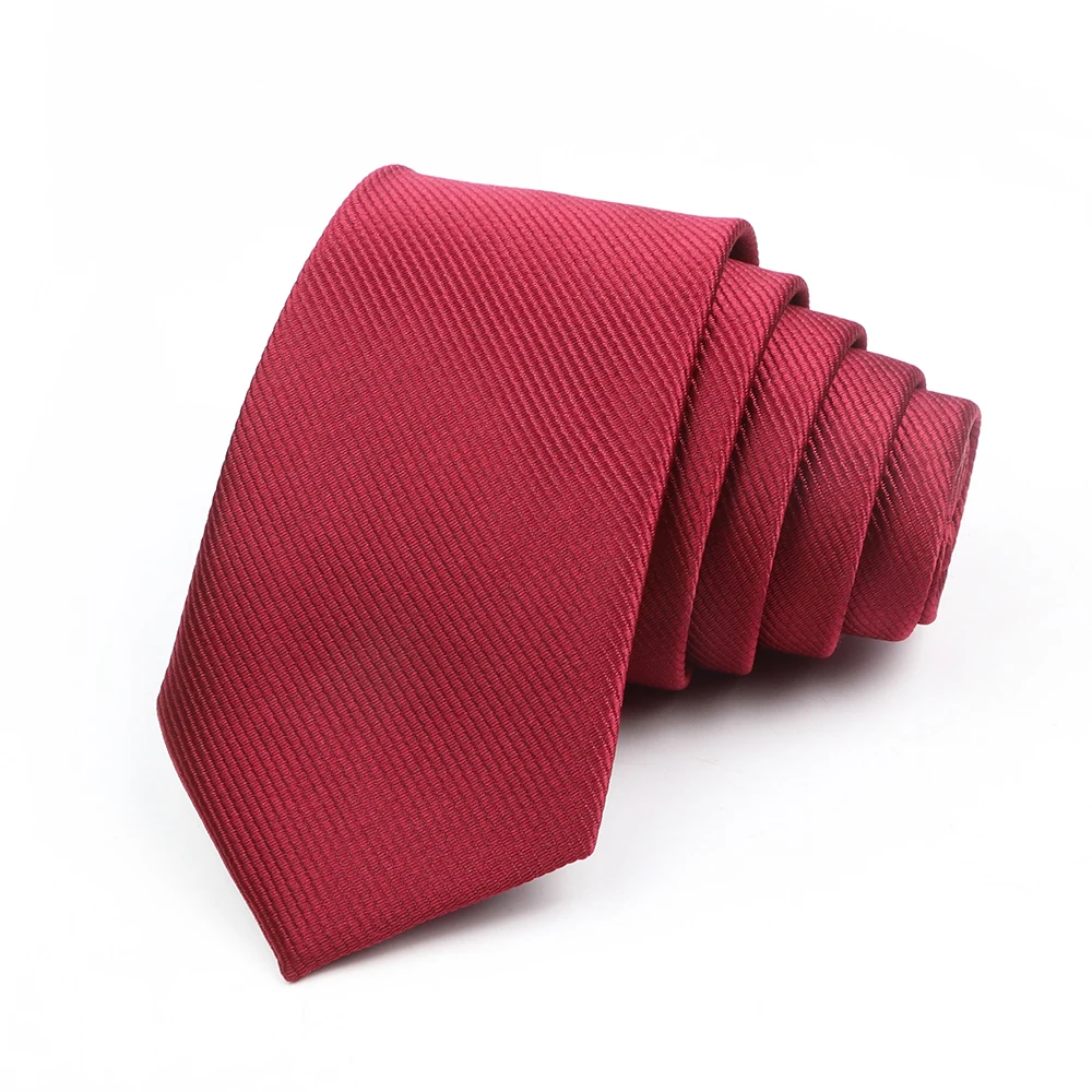 New Gracefully Solid Color Polyester Neckties Brown Ties For Wedding Party Daily Shirt Suit Cravats Accessories Decoration Gifts