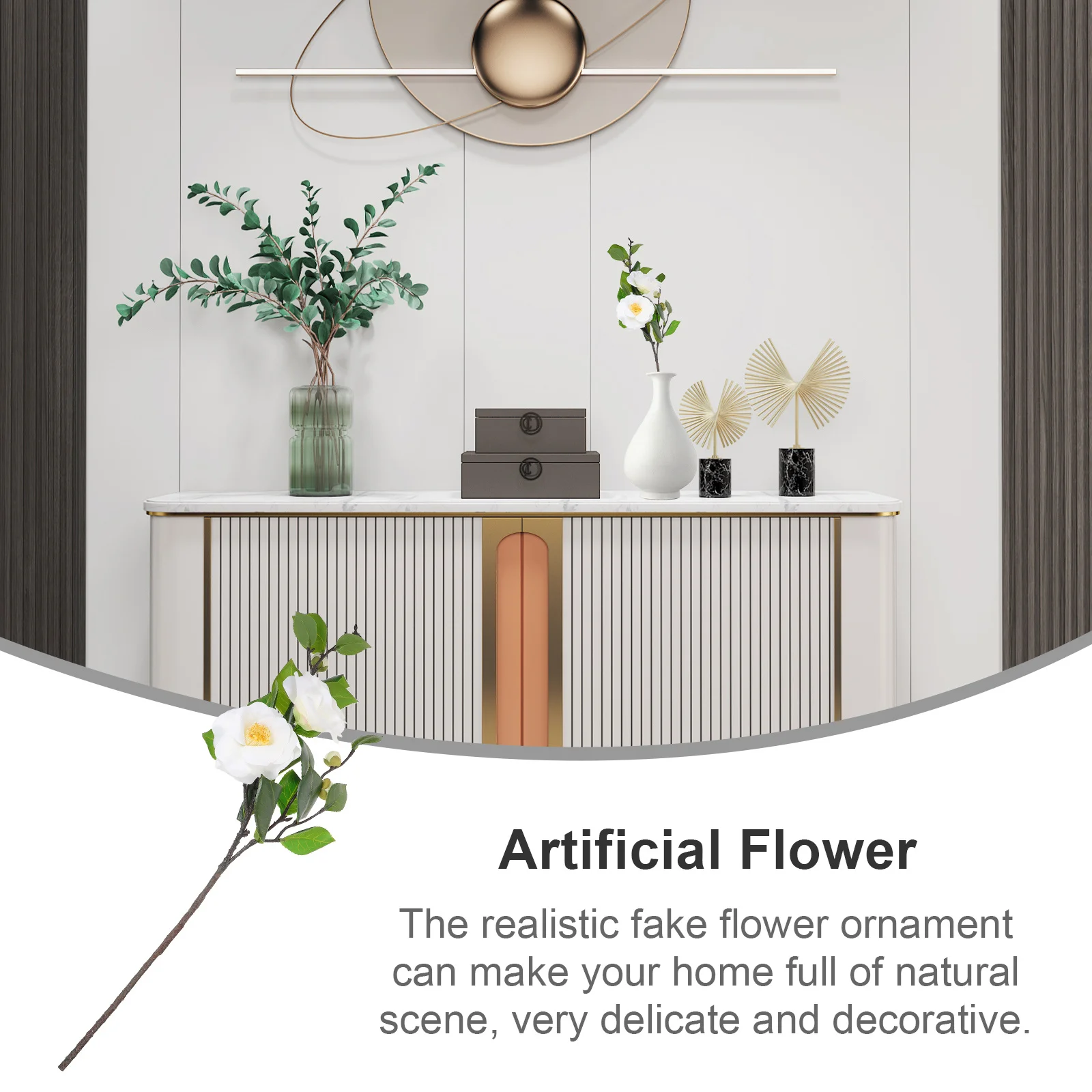 

Artificial Camellia Flower DIY Pick Realistic Fake Floral Decor Wedding Ceremony Bouquet Table Centerpiece Home Decor