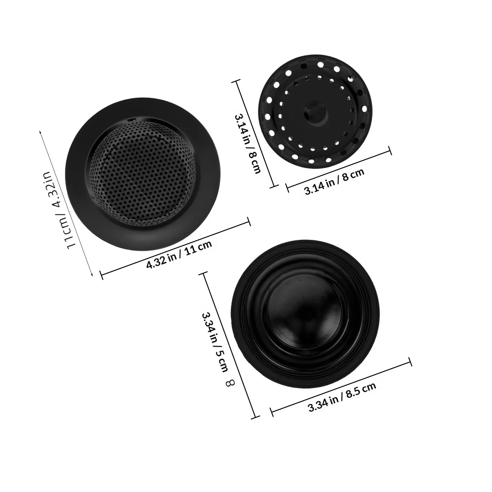1Set Stainless Steel Kitchen Sink Stopper Kitchen Drain Strainer Stopper Drain Filter Basket Universal Sink Protector Garbage