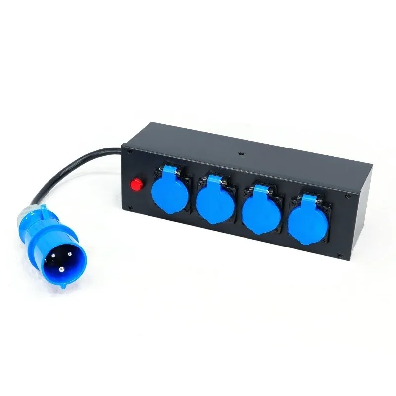 32A 5 Pole Input 16A Output Power Distribution Box 6 x 16A Socket Outlet for Small Equipment Electrical Panel
