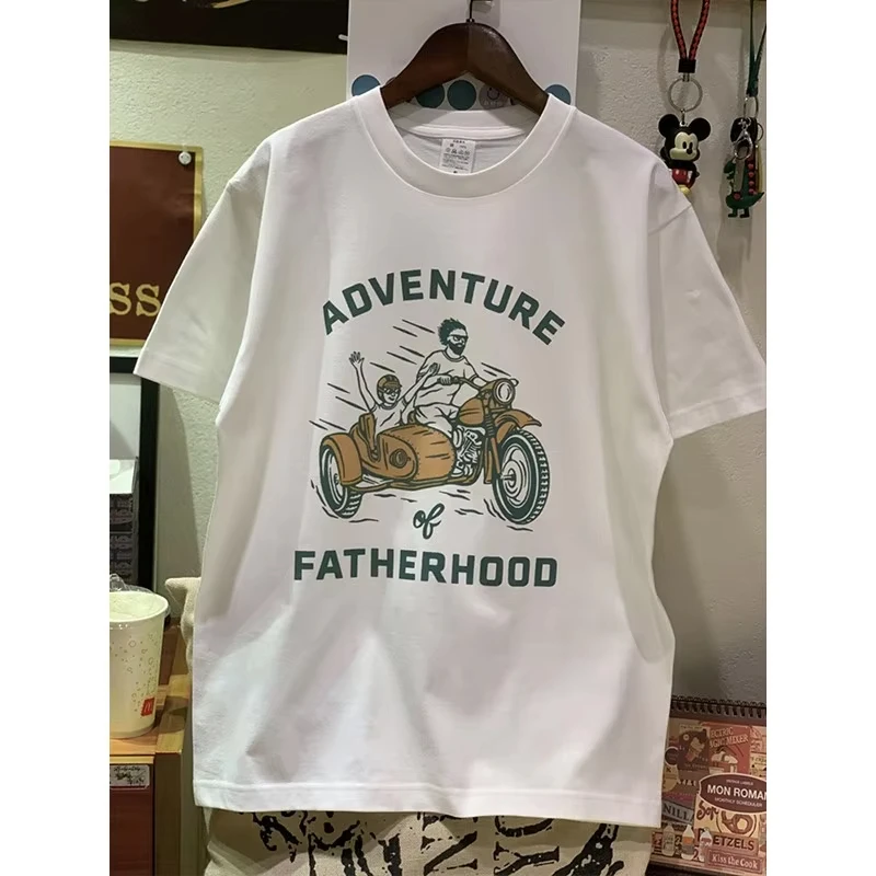 

New summer 2025 fashion printed T-shirt loose and casual short-sleeved cotton sport top for men and women