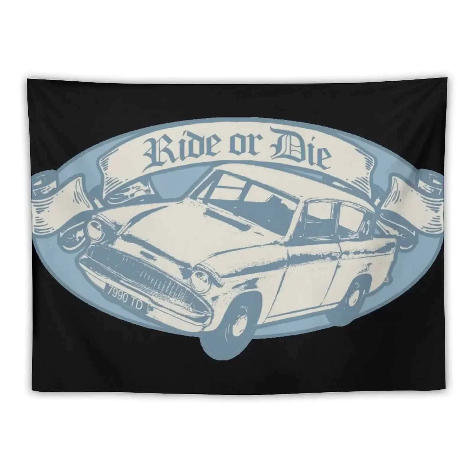 Ride or Die Magical Flying Car OG Wizards Sticker Wallpaper Bedroom Home And Comfort Decor Tapestry