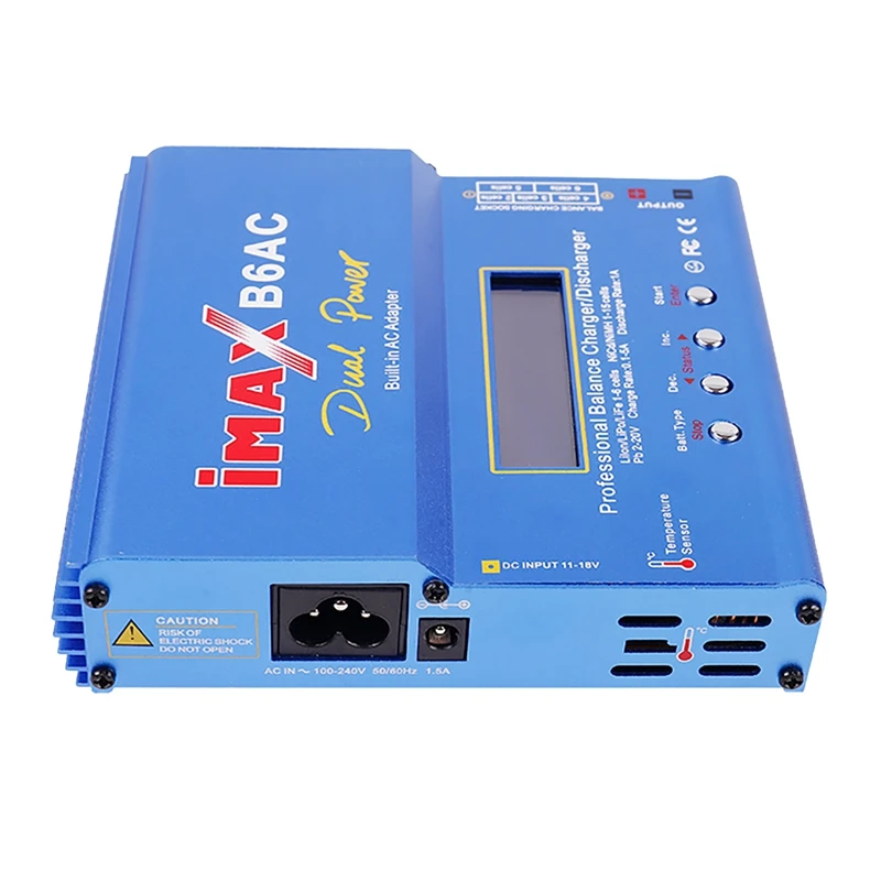 Untuk IMAX B6AC 80W RC pengisi daya keseimbangan + XT60 kabel Digital Li-Ion hidup Nimh Nicd PB baterai Discharger steker EU tahan lama
