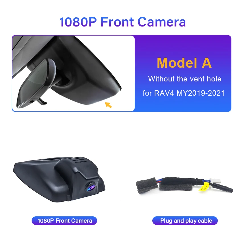For Toyota Rav4 XA50 XA40 XU80 4K HD Dash Cam for Car Camera Recorder Dashcam WIFI Car Dvr Recording Devices Accessories