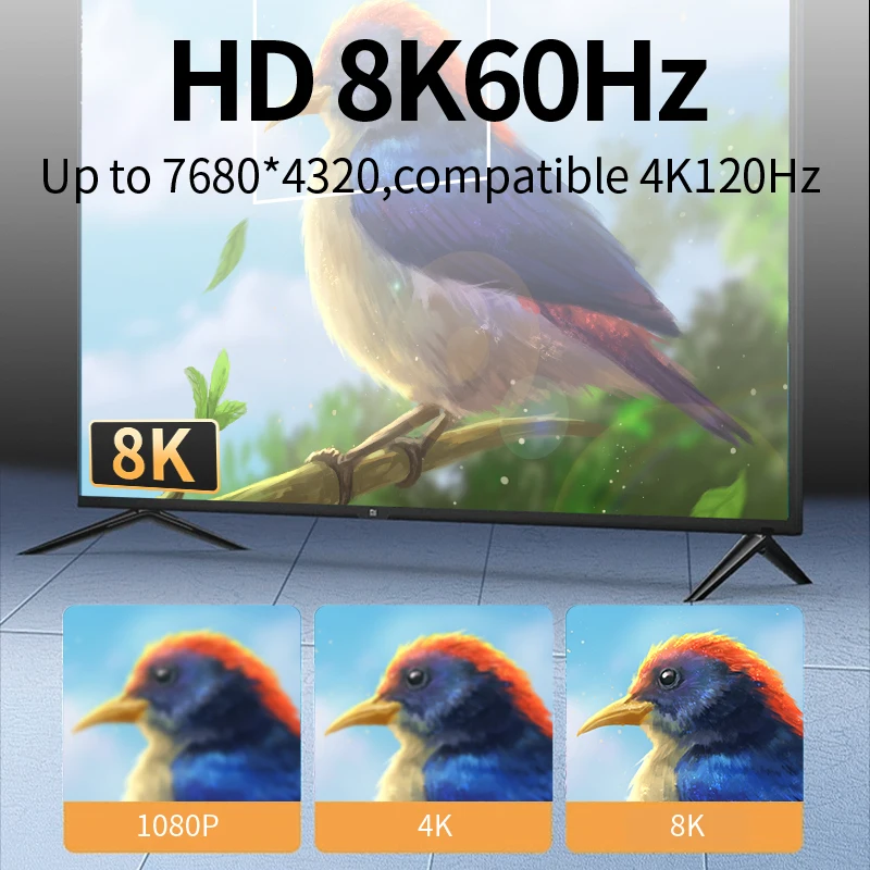 Unnlink Hdmi KVM Switch 8K 60Hz 4K 120Hz Video Switcher with Extender 2 PC Share 1 Monitor 4 USB for Mouse Keyboard Printer