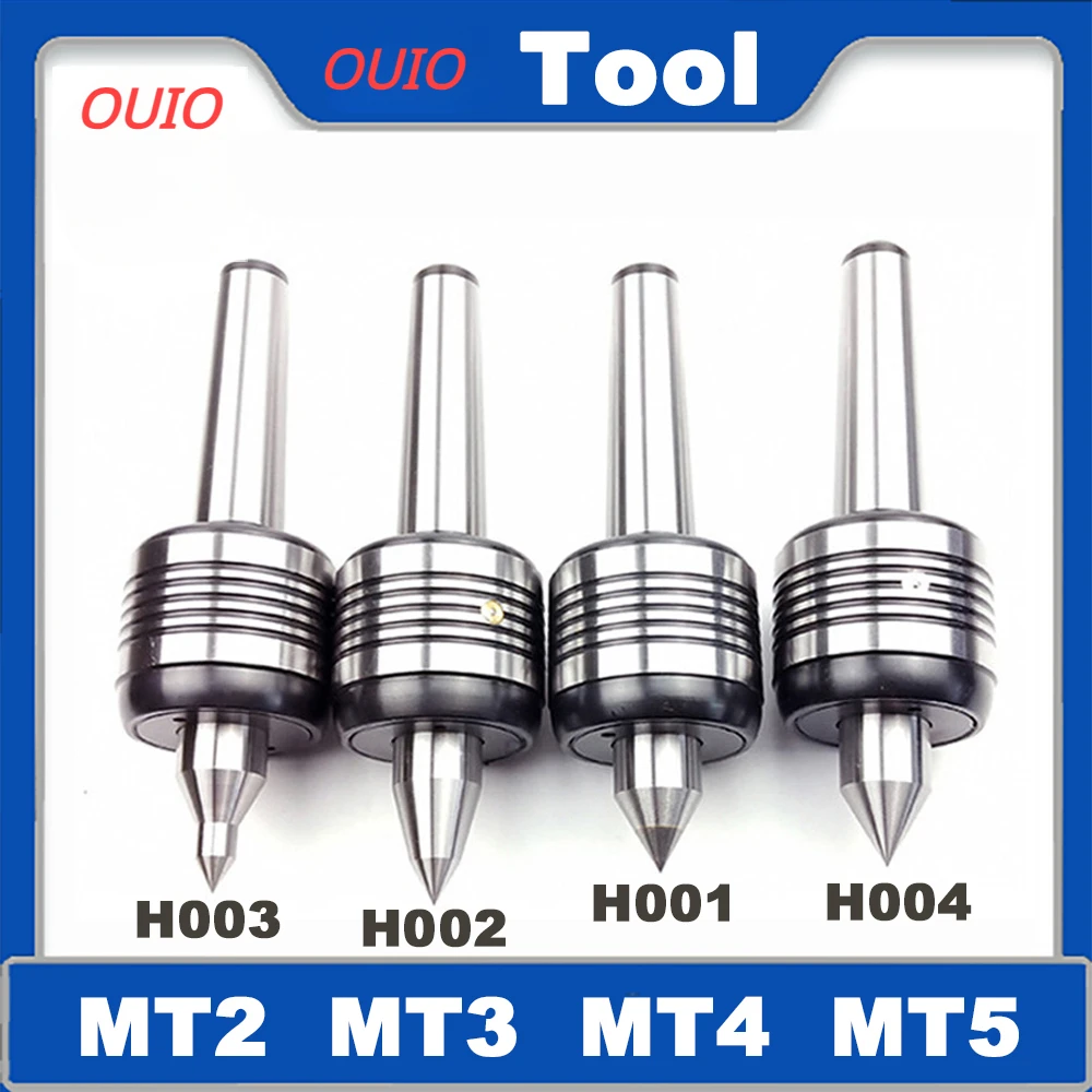 OUIO Morse MT2 MT3 MT4 MT5 H001 H002 H003 H004 Morse CNC Lathe Rotary Center Double Cone Head Live Center for Morse Turning