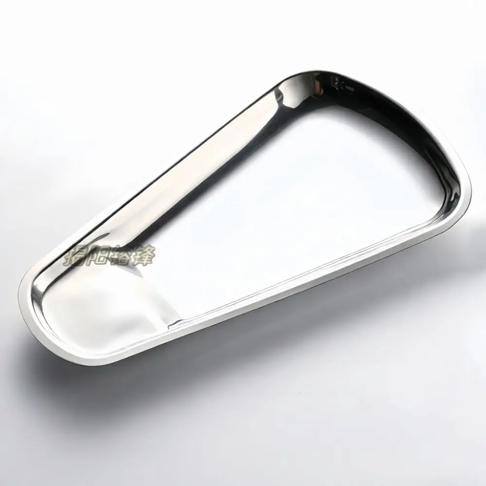 Minimalist 304 Stainless Steel Fan Tray Fish Tail Plate Party Snack Serving Dish Restaurant Kitchen Catering Supplies