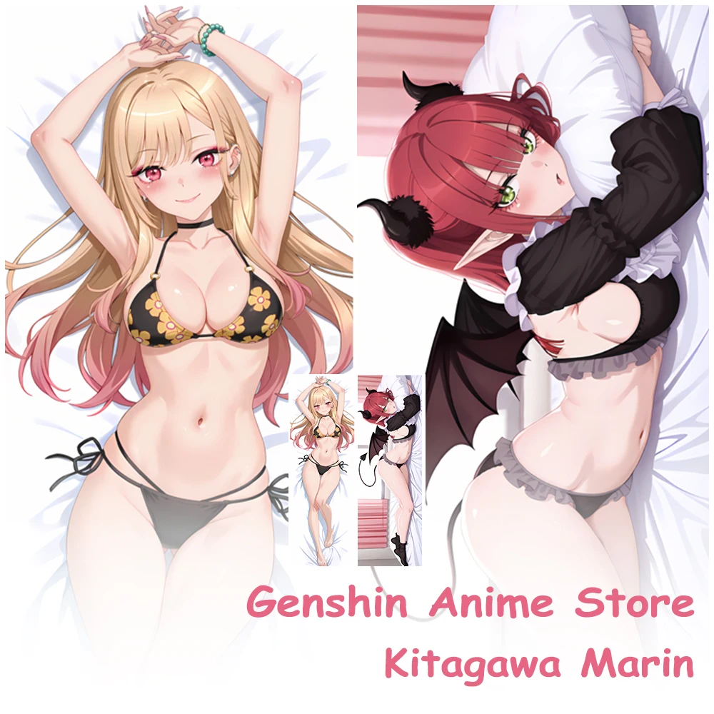 

Dakimakura Kitagawa Marin стиль купальника аниме наволочка реквизит для косплея полиэстер аниме двусторонний принт отаку наволочки