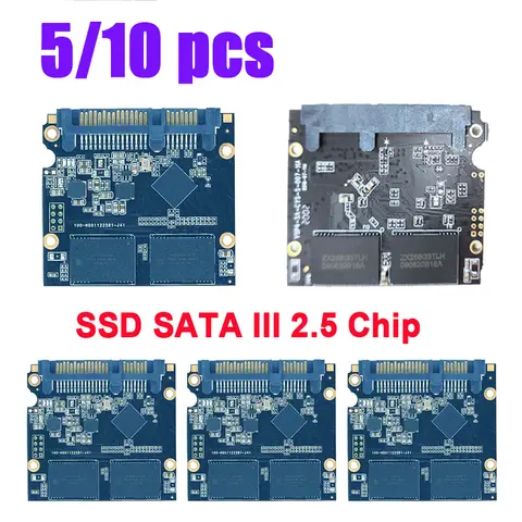 5/10pcs Internal SSD Chip 32GB 64GB 120GB 128GB 95%New Hard Drive Disk SATA 3 2.5 Inch 240GB 256GB Chip for Laptop Desktop