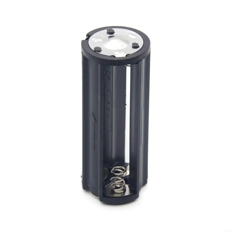 Tubo suporte bateria 918C 3xAAA preto 3x adaptador baterias AAA para conversor caixa fo