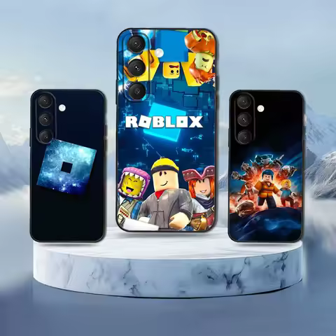 Game R_Roblox-ES Phone Case For Samsung Galaxy S25,S24,S21,S22,S23,S30,Ultra,S20,Plus,Fe,Lite,Note,10,9,5G Black Cover