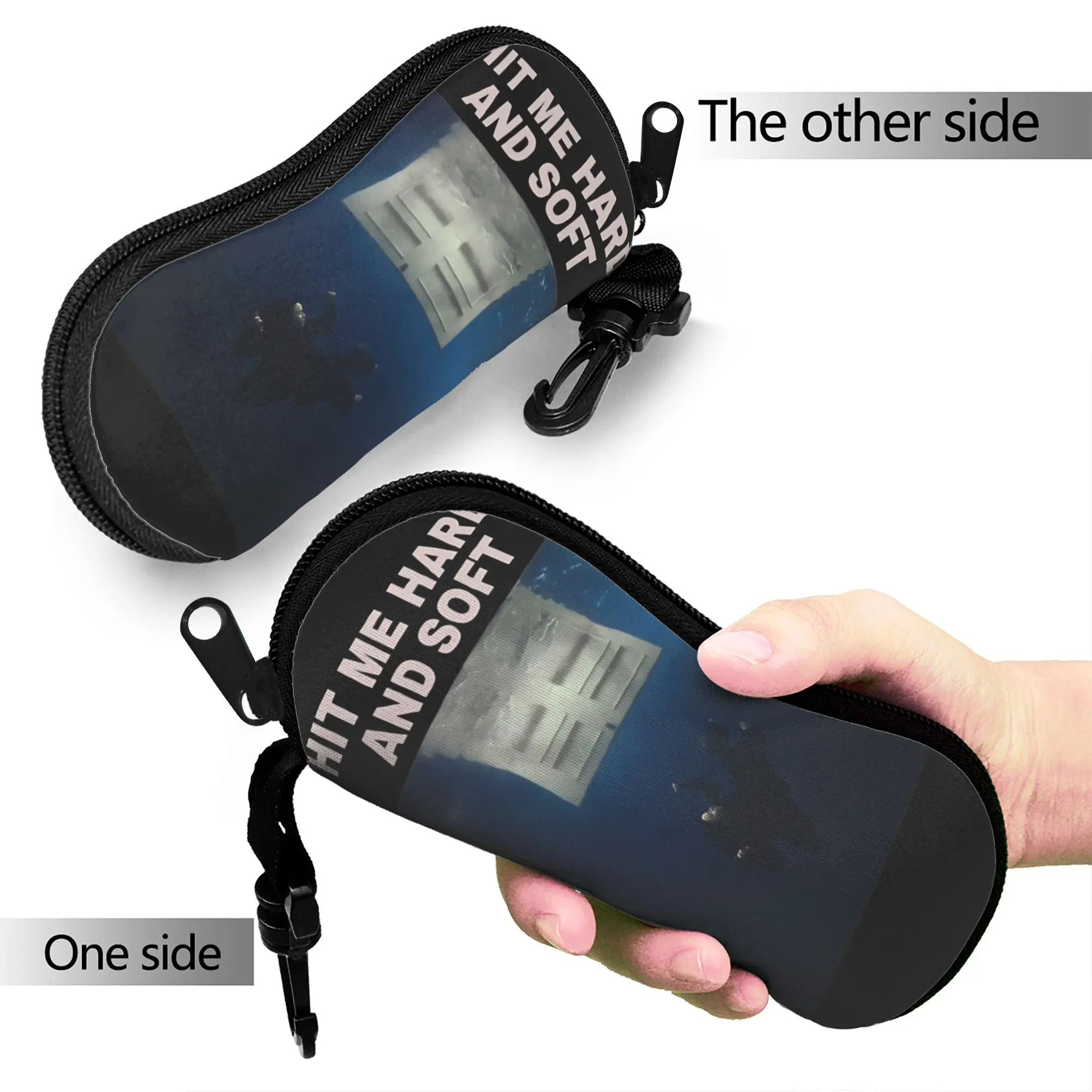 B-Billie Eilishs  Glasses Case Cover  Original Sunglasses Pouch Unisex Daily Eyeglass Protector Trend Eyewear Storage