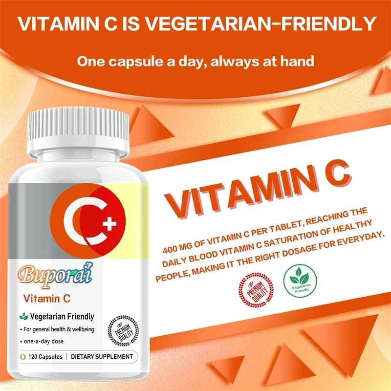 Vitamin C - Powerful Antioxidant,Brightening Skin Tone,Beneficial for Skin Nutrition, Immune System and Collagen Booster - Image 4