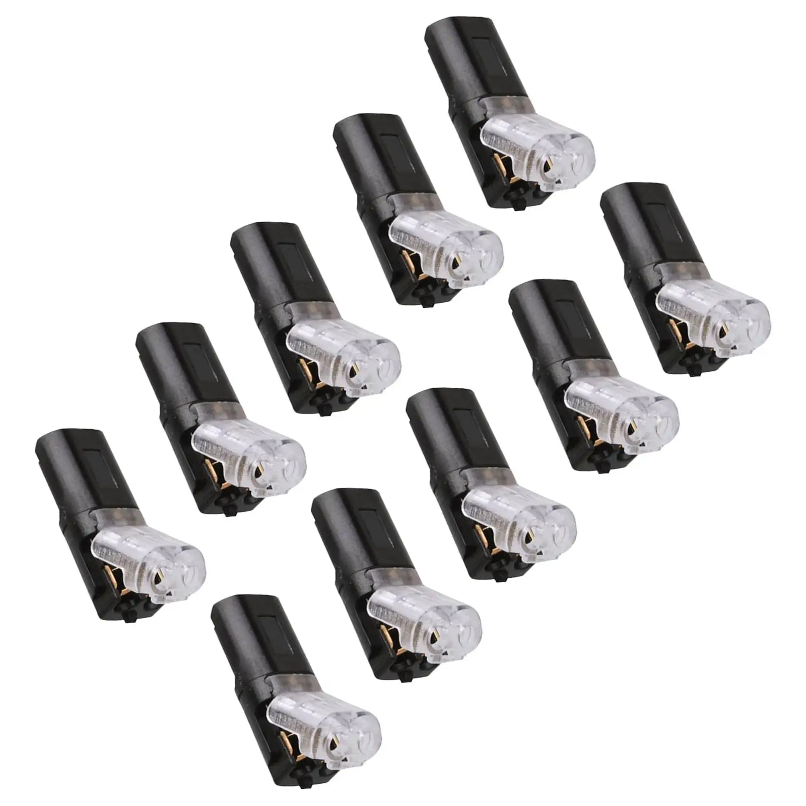 10x Pluggable LED Wire Connectors Solderless Compact Spring Wire Connectors