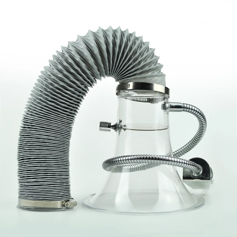 assembly line soldering fume hood extraction hoods fume exhaust hoods with flexible hose and clamps suction vent assembly