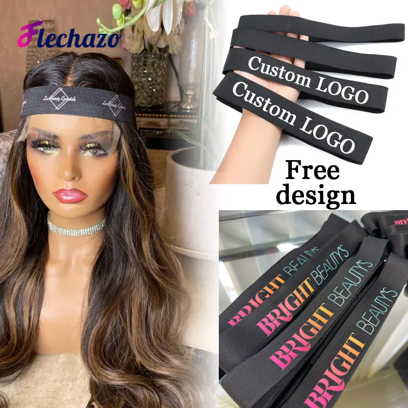 Edge Laying Elastic Band for Wigs Lace Frontal 10-30Pcs Lace Melting Band with 1Pcs Free Edge Control Brush Hair Accossories