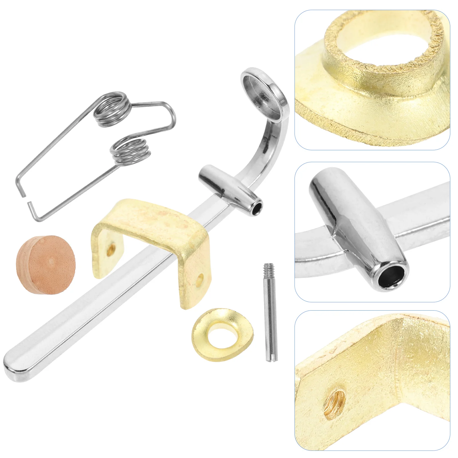 

Complete Set of Trombone Accessories Drain Valves Mountings Keys Clique Component Water Gate Part Keyboard Bond