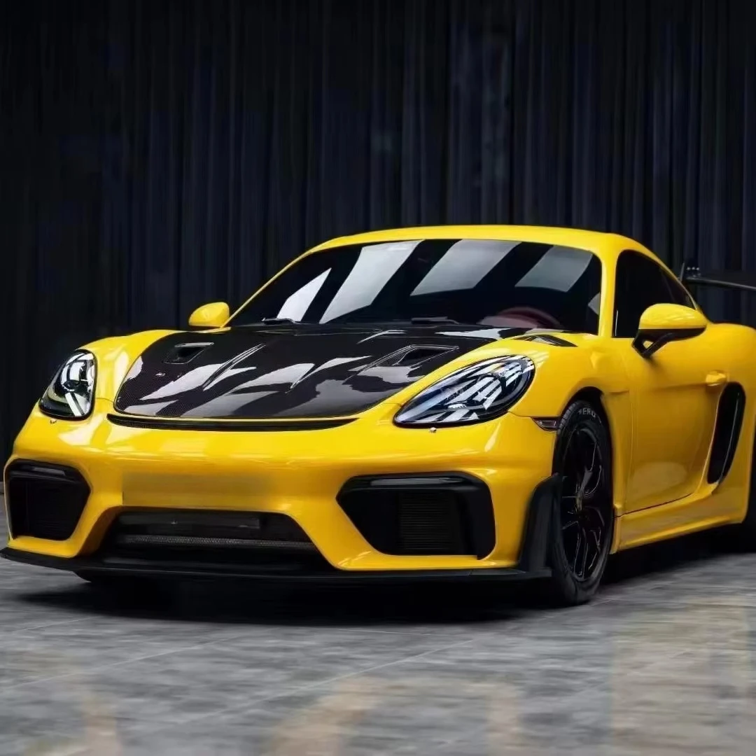 

STLF Car Bumper Body Kit for Porsches 718 2016+ Upgrade to GT4RS Style Carbon Fiber Front Rear Bumper Assembly Hood