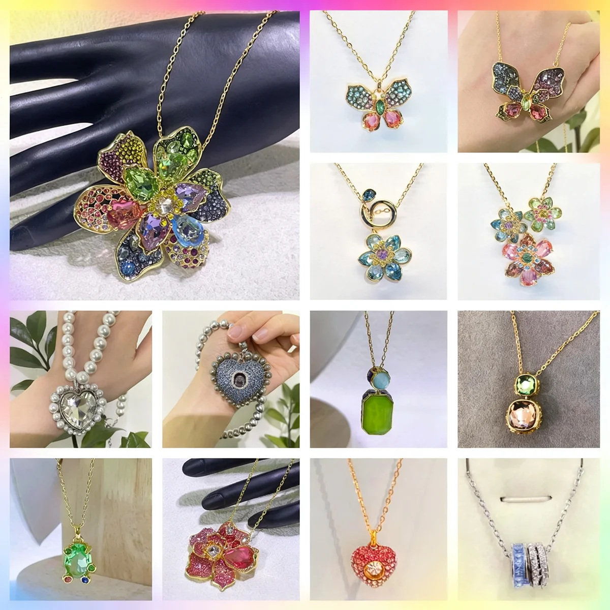 

Original Necklace 2025 New Trend High-quality Jewelry Charm Butterfly Flower Pendant Crystal Necklace for Women Anniversary Gift