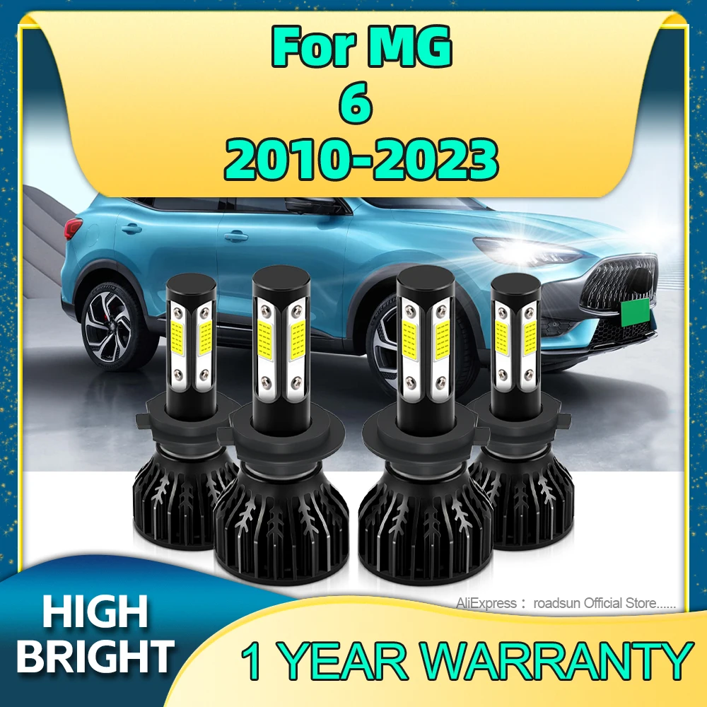 

2/4Pcs Headlight High Power 180W LED H7 Turbo Lamp 6000K Car Light For MG 6 2010 2011 2012 2013 2014 2015 2016 2017 2018 19-2023