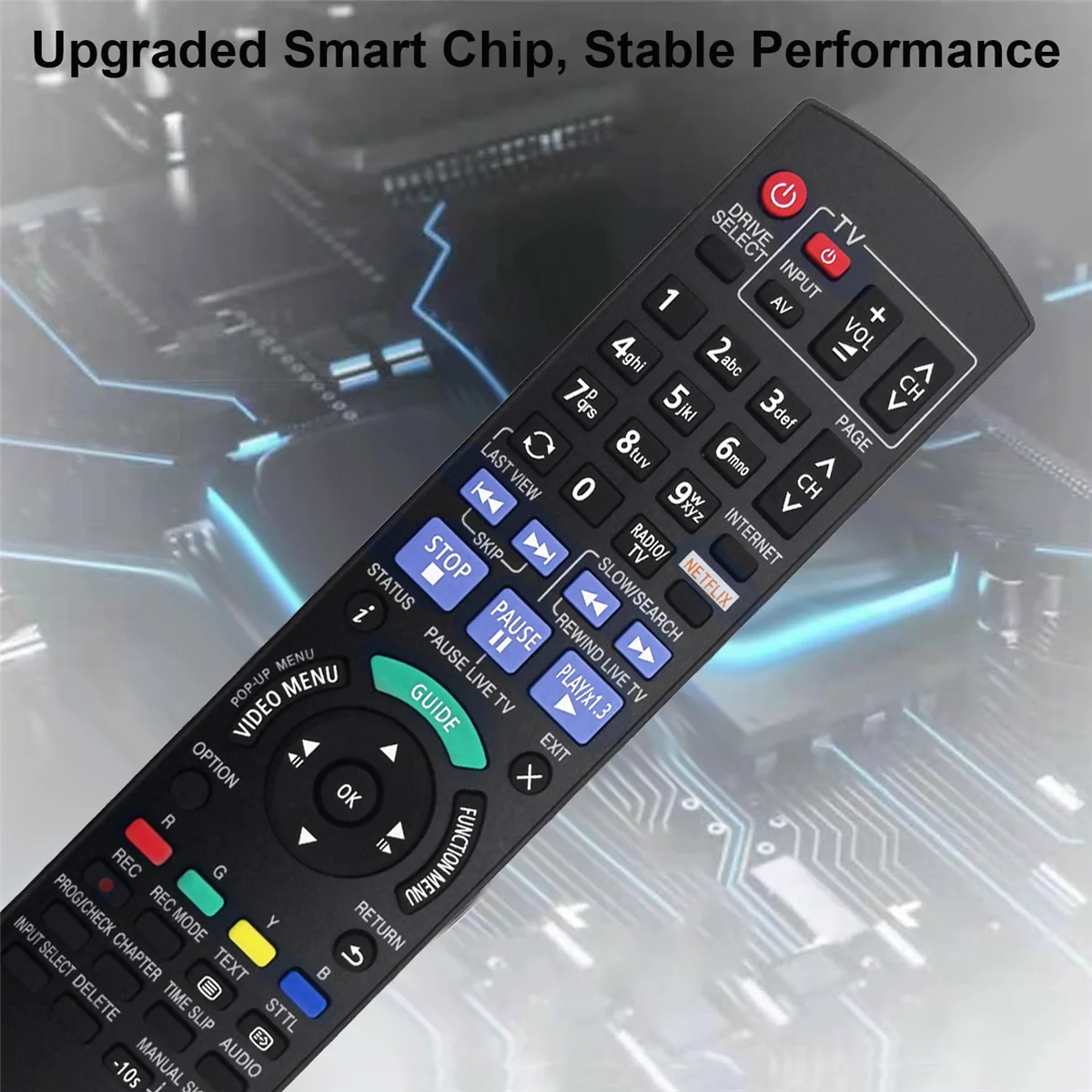 Substituição controlo remoto para panasonic n2qayb001039, dmrbwt750, dmrbwt955, dmrbwt750gl, dmrwt955gl