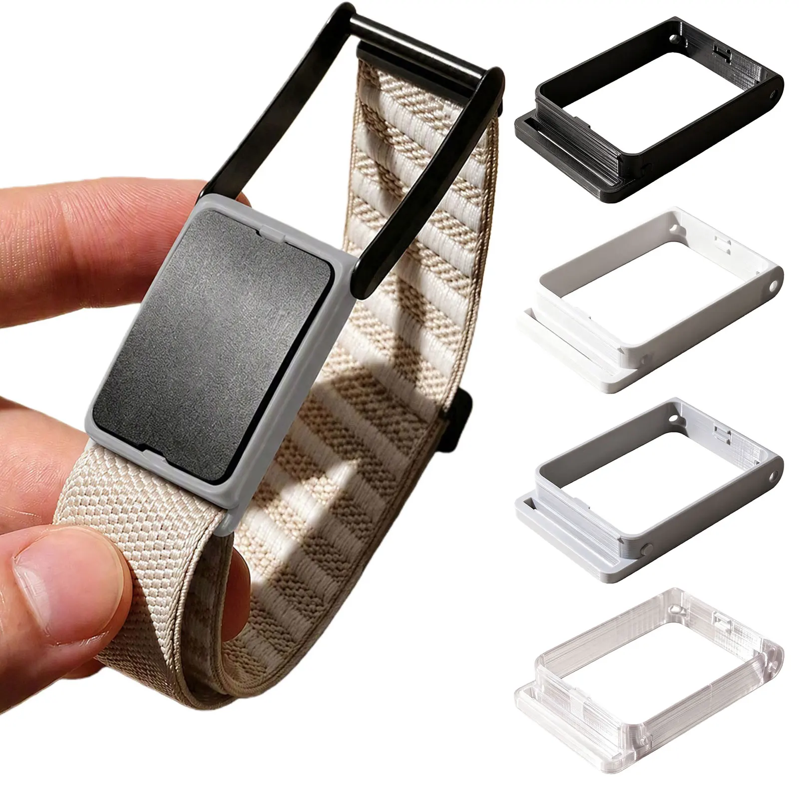 Band Adapter Bracket for AMAZFIT Helio Compatible with for Whoop 4.0 Strap PLA Mount Accessory Black White Gray