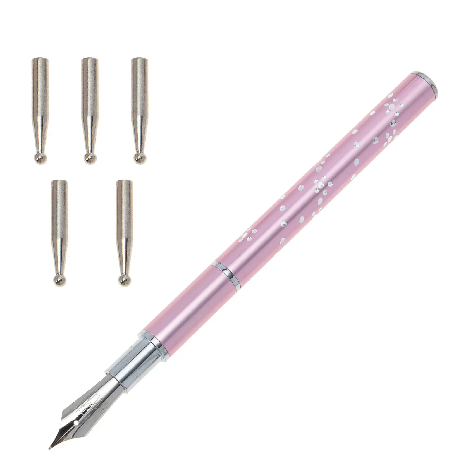 

1Set Nail Art Line Pens Dotting Tools Nail Painting Accessories Replacement Tips Durable Practical for Professional Home