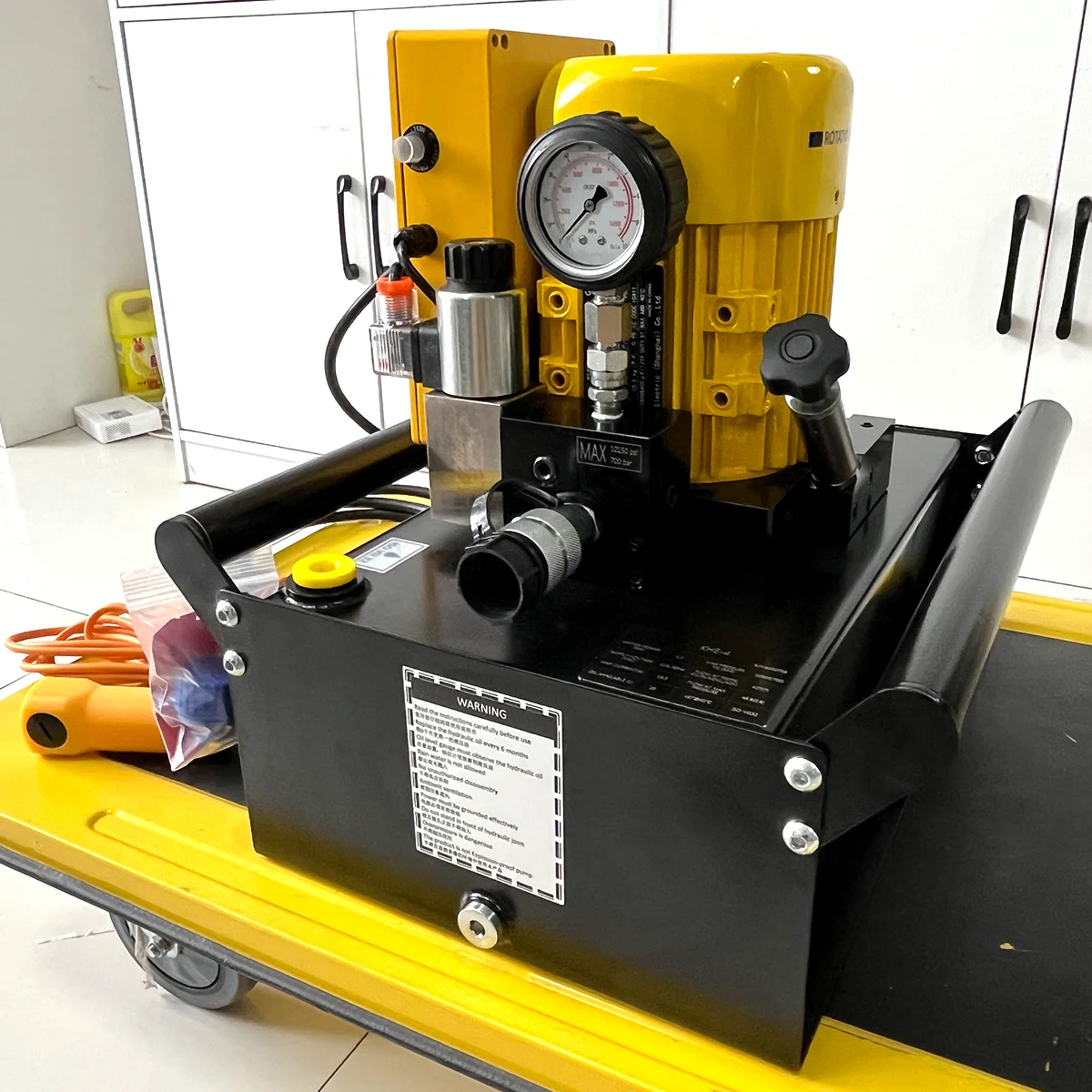 Single / Double Acting Automatic Solenoid Valve 110V 220V Electric Hydraulic Power Pack Oil Pump