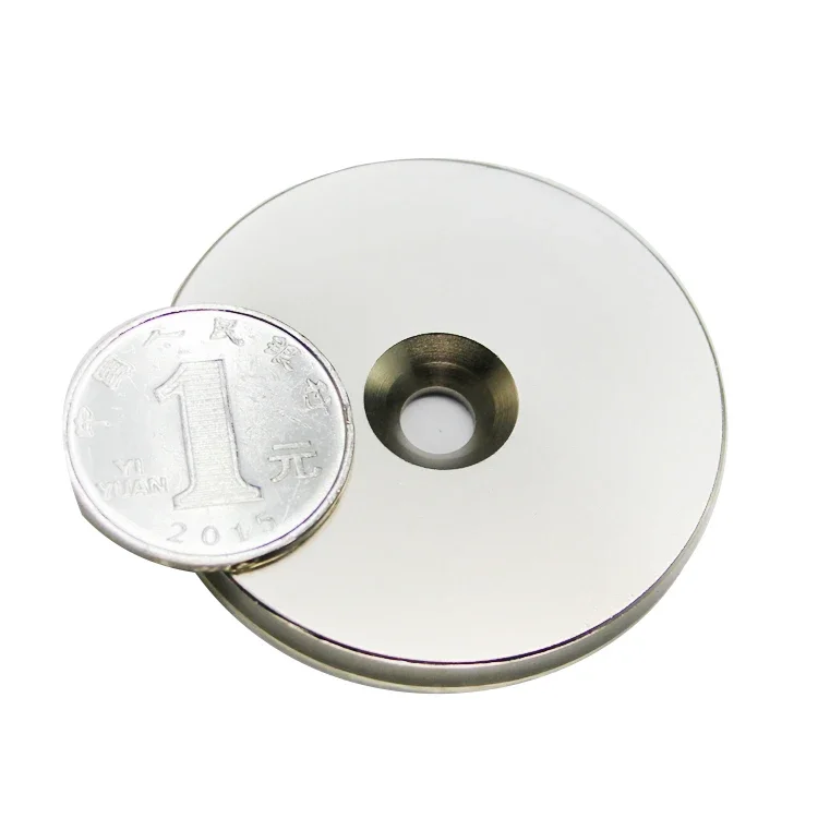 Stong Neodymium 50x5-6mm Magnets Disc 50*5 Hole 6mm Minor Diameter Magnet Round Countersunk Magnetic  50*5-6mm