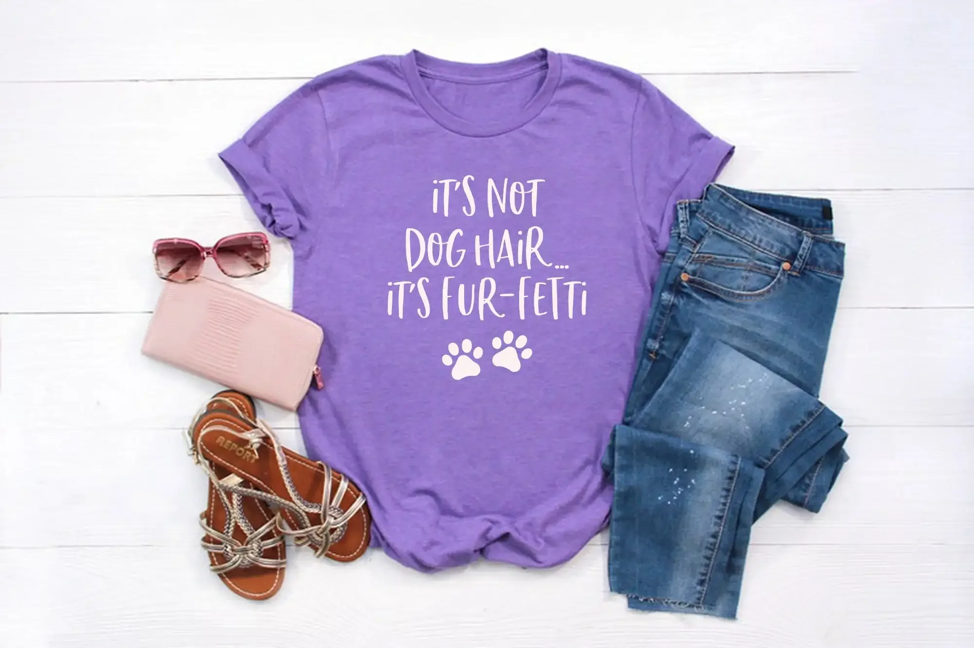 It'S Not Dog Hair Fur Fetti T Shirt Mama Lover Mom Funny