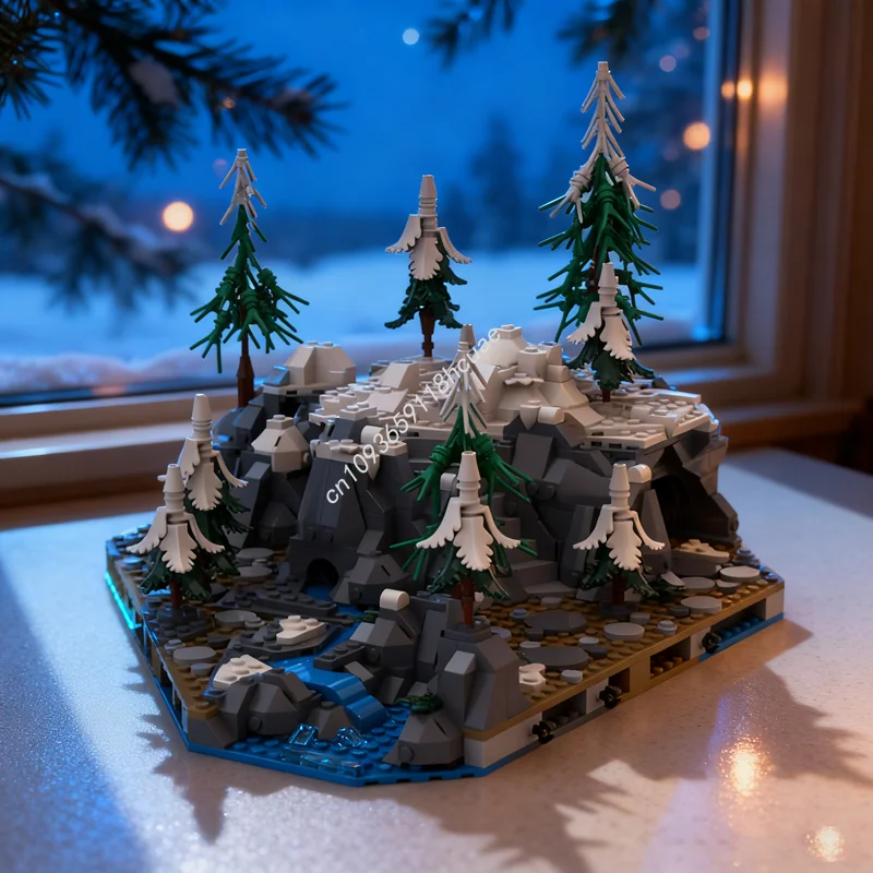 

1519pcs MOC Viking Mountain Vikingsed Model Building Blocks Construction Christmas Gifts Assemble Toys Creative Education Brick