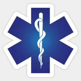 Ems Emt Medevac Rescue Ambulance Star Of Life 5PCS Naklejki na butelki z wodą Dekoracja salonu Pokój Okno Samochód Drukuj Zderzak