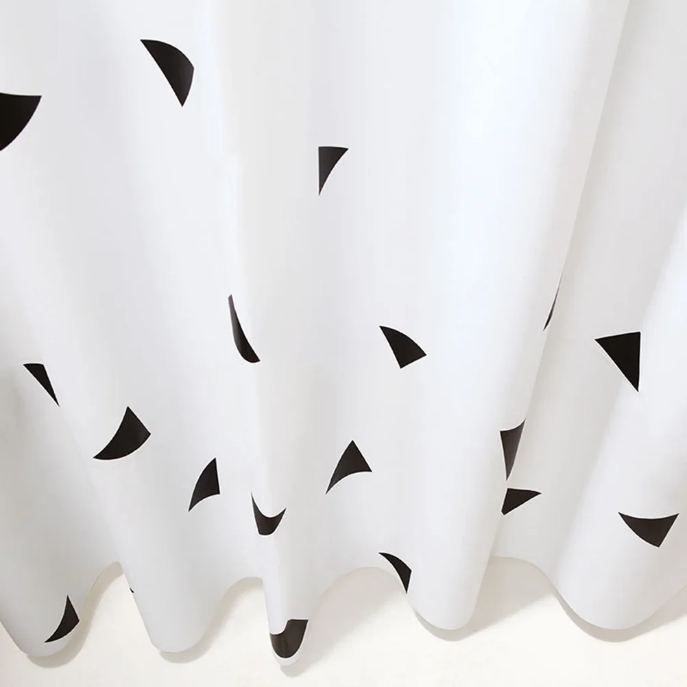 

1 Set Shower Curtain Waterproof Bath Curtain Simple Thick Design Privacy Protection Easy Install for Home Bathroom
