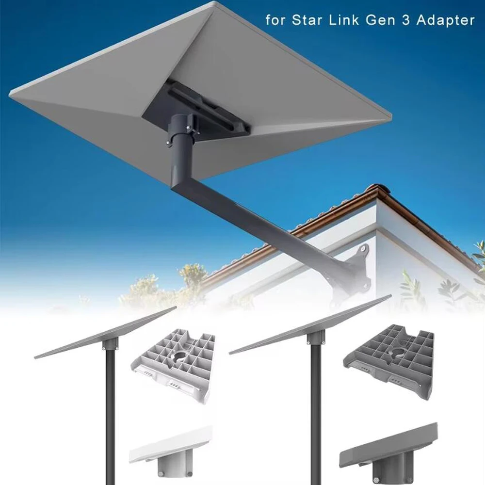 

for Starlink Gen 3 Roof Eaves Wall Mounting Bracket Glass Fiber for Internet Satellite V3 Installation Kit Stainless Steel