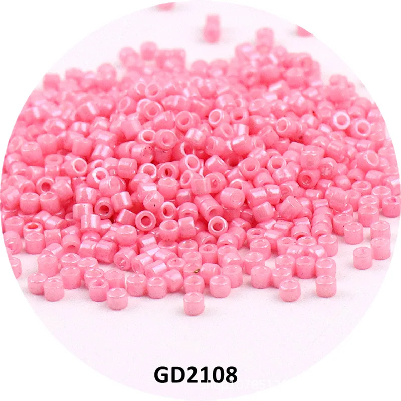 720pcs 2mm Opaque Beads Japanese Glass Bead Uniform Wear Resistant Spacer Beads for DIY Women Garments Accessories