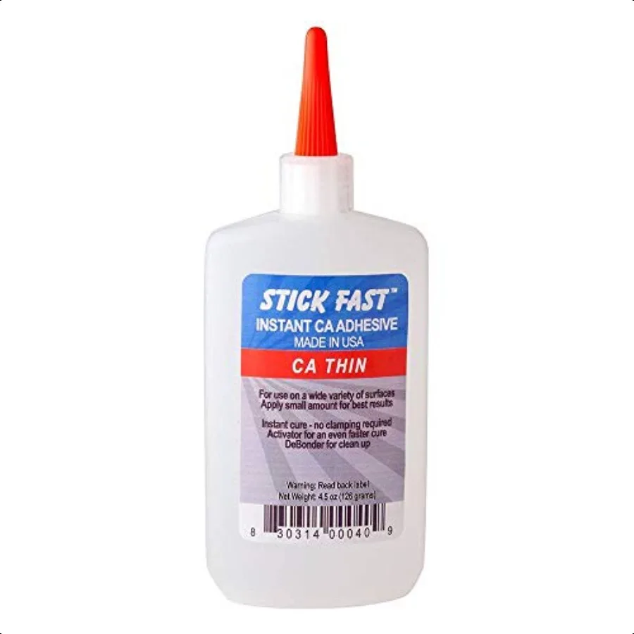 

Cyanoacrylate Adhesives CA Glue Bottle Multipurpose Fast Bonding Clear Thin (4.5 Ounces)